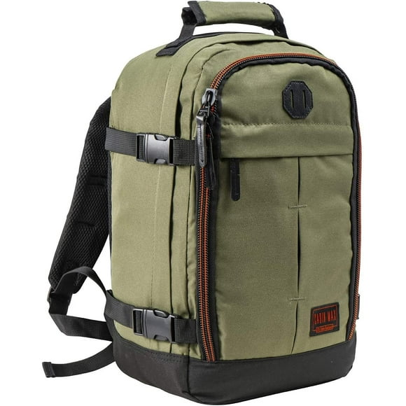 Cabin Max Metz Mini Stowaway 20L Travel Backpack Carry on Luggage Sized 40x25x20cm (16x10x8) Lightweight (Vintage Khaki)