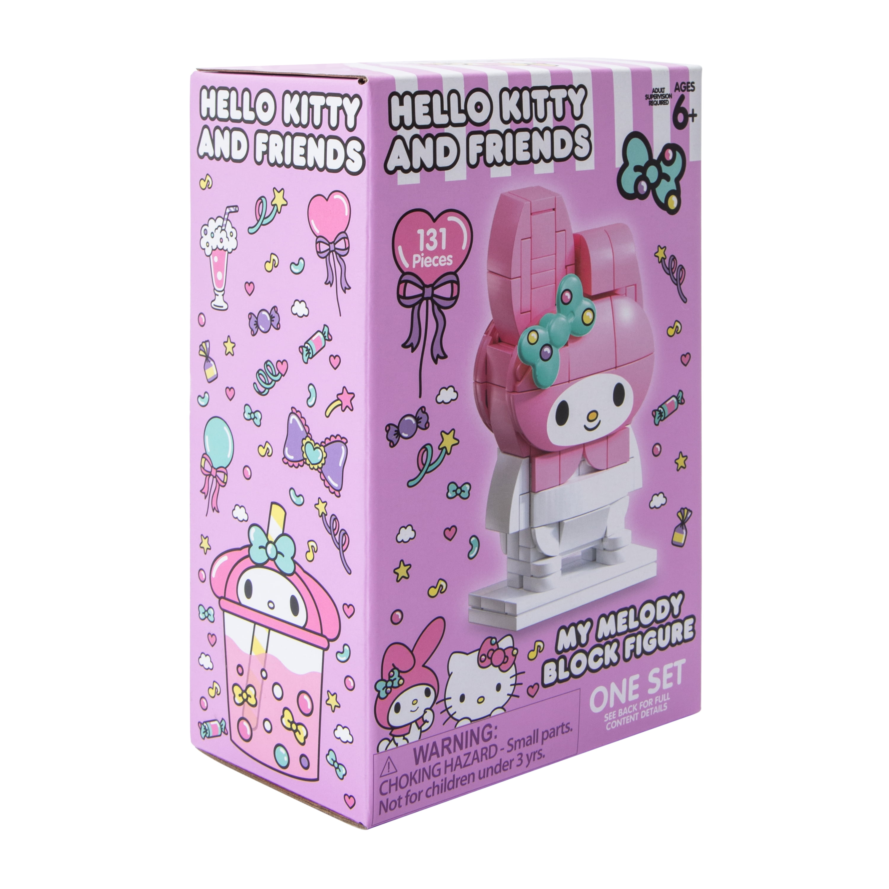 Sanrio Hello Kitty My Melody Block Figure Build Kit - 131 Pieces