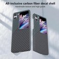 thumbnail image 2 of For Oppo Find N2 Flip 5g Cell Phone Case Carbon Fiber Texture Leather+pc Folding Cover, 2 of 5