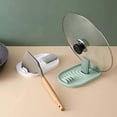 thumbnail image 3 of Multifunction Anti-Slip Plastic Organizer Household Spoon Shelf Pot Lid Stand Pan Cover Holder Kitchen Tool(Green), 3 of 7