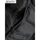 thumbnail image 4 of ZEVITY, Chaqueta de algodón acolchada de retazos de manga larga con cuello levantado a la moda para mujer, abrigo para mujer, prendas de vestir exteriores elegantes con cremallera, Tops cortos CT5817, 4 of 5