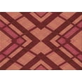 thumbnail image 1 of Ahgly Company Indoor Rectangle Patterned Bright Orange Area Rugs, 5' x 7', 1 of 6