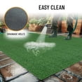 thumbnail image 4 of Ottomanson Artificial Grass Turf 2'7 x 24' Indoor Outdoor Faux Grass Rug with Drainage Holes Customizable with Extra Long Size Options Perfect for Patio Lawn Balcony Weddings Photoshoot Backdrop, 4 of 9