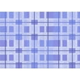 thumbnail image 1 of Ahgly Company Indoor Rectangle Patterned Light Slate Blue Area Rugs, 2' x 4', 1 of 6