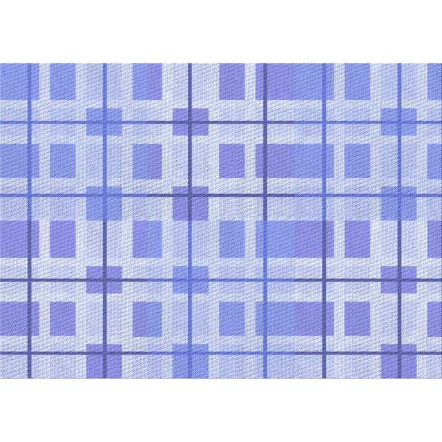 Ahgly Company Machine Washable Indoor Rectangle Transitional Light Slate Blue Area Rugs, 8' x 12'