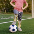 thumbnail image 5 of Sportteer Elastic Band Soccer Shin Guards Comfortable Fit Soccer Shin Guards Flexible Stable Football Shin Guards: Elastic Reinforced Straps Shin Protection for Improved Shock Resistance (1 Pair), 5 of 9