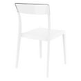 thumbnail image 2 of Pemberly Row Chaise de Salle à Manger de Patio Intérieur/extérieur en Blanc Transparent Clair, 2 of 8