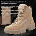 thumbnail image 6 of Luxsines Leather Boots,Luxsines Mens Orthopedic Support Anti-Puncture Work Boots, Waterproof Slip On Hiking Sneakers, 6 of 8