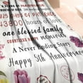 thumbnail image 3 of Gifts for 5th Anniversary Blanket, 5 Year Wedding Anniversary Couple Gifts for Dad Mom Grandparents-Blanket for Couples, Valentine, Birthday, Soft and Cozy Throw Blanket 60x80 Inch, 3 of 5