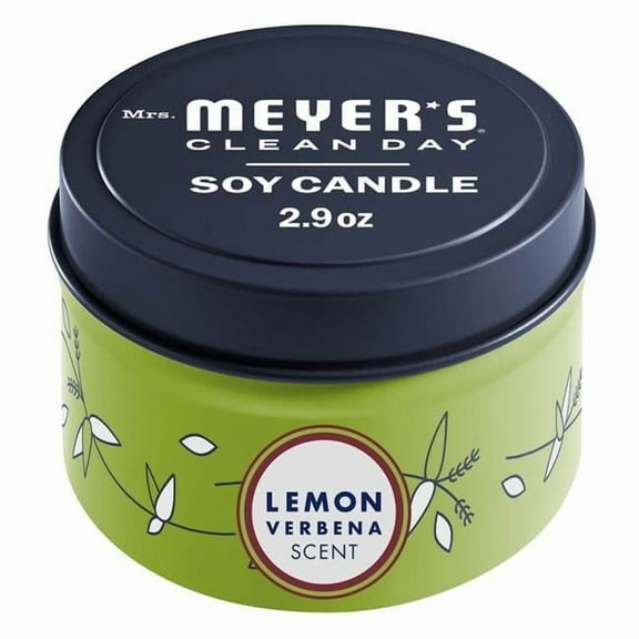 Mrs. Meyer's Clean Day White Lemon Verbena Scent Tin Candle 2.9 oz