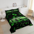 thumbnail image 4 of Erosebridal Motorcycle Motocross Comforter Sets,Dirt Bike Comforters & Duvets for Teens Men,Sport Decorative,Blue,Reversible,Breathable,2pcs, 4 of 7