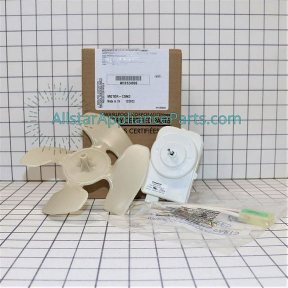 Whirlpool Refrigerator Condenser Fan Motor Kit W10124096