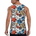 thumbnail image 3 of Xecao French Food Men's Tank Top Workout Quick Dry Sleeveless Gym Jogging Muscle Shirts Summer Swim Beach Tops, 3 of 9