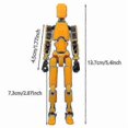 thumbnail image 5 of T13 Action Figure Titan 13 Action Figure Robot Action Figure3d Printed Action 26s, 5 of 5