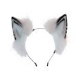 thumbnail image 1 of Fox Wolf Cat Dog Ears Diadema Diadema Diadema Fiesta de disfraces de Halloween Accesorios para el cabello Adepaton BST2001169, 1 of 5