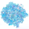 thumbnail image 4 of Confeti con forma de flor, lentejuelas con purpurina, lentejuelas para fiesta, boda, suministros de decoración (azul colorido), 4 of 8