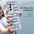 thumbnail image 2 of Allytechgroup Slim Case for Samsung Galaxy Z Fold 7, Shockproof Patterned Hinge Protection Plating Clear Hard PC Back Cover with Screen Protector for Galaxy Z Fold 7, Blue, 2 of 7