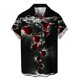thumbnail image 3 of Camisa casual de moda para hombre con estampado 3D de corazón amoroso nueva de 2024 con solapa de estilo hawaiano, manga corta, ropa transpirable, 3 of 5