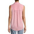 thumbnail image 2 of Time and Tru Women's Sleeveless Henley Popover Top, 2 of 6