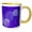 Yellow/White, variant on 3drose, Blue, Purple and White Mums Flowers Pattern, 11oz Two-tone Yellow Mug