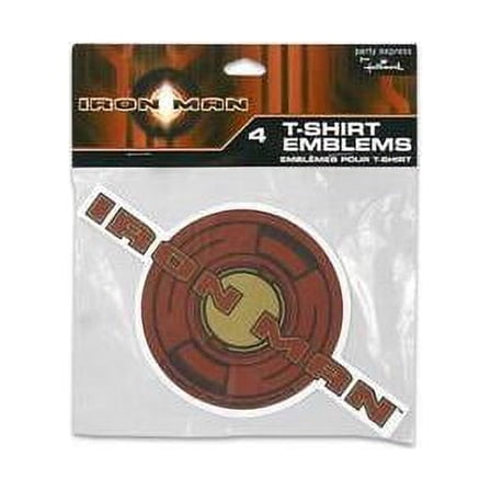 Iron Man T Shirt Emblems / Favors (4ct)