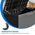 thumbnail image 5 of Dextrus 100 Gallon Resin Deck Box, Outdoor Waterproof Storage box,Lockable,Dark Gray, 5 of 8