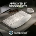 thumbnail image 6 of Logitech Wave Keys Wireless Ergonomic Keyboard with Cushioned Palm Rest, Comfortable Natural Typing, Easy-Switch, Bluetooth, Logi Bolt Receiver, for Multi-OS, Windows/Mac - Off White, 6 of 11