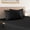 Black, variant on Elegant Comfort 1500 Series 4-Piece Smart Sheet Set with Side Storage Pockets, Twin, Mint Green