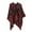 #0643-Red, variant on AUNVITO Cozy Comfortable Shawl Wraps with Side Tie Slit Design Warm Winter Cape for Women