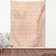 thumbnail image 4 of Ambesonne Watercolor Fabric by the Yard Upholstery, Blooming Garden Elements, 10 Yards, Pale Orange Salmon, 4 of 5