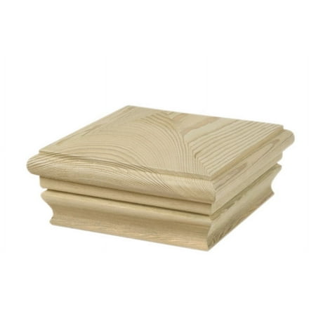 Waddell Mfg. 224 4 in. X 4 in. Pine Pyramid Post Cap