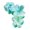 Gourd green-marble, variant on Resin Hair Clip with Marble Effect Strong Grip Fashion Hair Accessories Trendy Hairpiece for Casual and Prom Looks