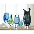 thumbnail image 3 of Home Decorative Indoor Ocean Blue Art Glass Vase - 5.5"Lx2.5"Wx8.5"H, 3 of 4