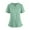 mint green, variant on Working Uniform Shirts for Women Solid Color V-Neck Plus Size T-Shirts Short Sleeve Stretchy Scrub Tops with Pockets (Purple)