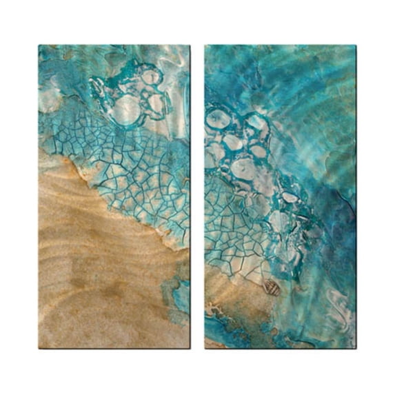 Tide Pools Metal Wall Art - 25W x 23.5H in.