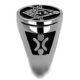 thumbnail image 2 of Anillo Color Plata Para Hombres de Acero Inoxidable Masonico Elegante, 2 of 4