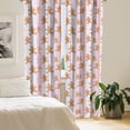thumbnail image 2 of Ambesonne Gingerbread Man Curtains, Xmas Goodies, Pair of 28"x95", Multicolor, 2 of 5
