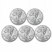 2024 1 oz American Silver Eagle Coin BU (Lot of 5) - Walmart