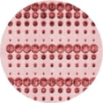 thumbnail image 1 of Ahgly Tapis d'Intérieur Lavable en Machine Carré Transitionnel Rose, 3 Pieds Carré, 1 of 7