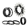 thumbnail image 2 of Single 1 Speed Cassette Cog Fixed Single Speed Gear Freehub Conversion Fixed Gear Conversion Set for 7-10s Hubs Black, 2 of 9