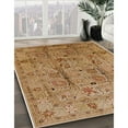 thumbnail image 2 of Ahgly Company Indoor Square Mid-Century Modern Mahogany Brown Oriental Area Rugs, 6' Square, 2 of 6