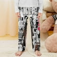 thumbnail image 2 of Demon Slayer Nezuko Pajama Pants Long Sleep Pants Soft Elastic Waist PJ Bottoms Lounge Pants, 2 of 7