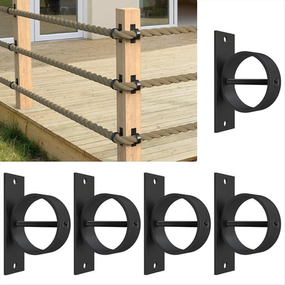 Rollbacks & More 5Pack Rope End Snap with Screw Securing Support Cap Cover Stainless Steel for HempRope