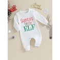 thumbnail image 3 of CIYCuIT 3M 6M 12M 18M Infant Baby Boys Girls Christmas Footless Jumpsuit Long Sleeve Letter Print Rompers Newborn Casual Daily Playsuit, 3 of 8