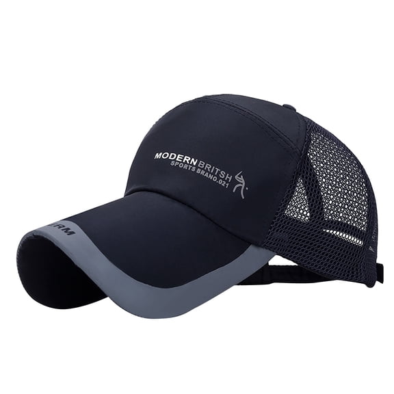 Kelon Unisex Mesh Baseball Cap, Breathable Plain Sunshade Hat for Climbing & Outdoor Work, One Size Baseball Caps