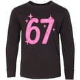 thumbnail image 3 of Inktastic 67 Tween Vibe Long Sleeve Youth T-Shirt, 3 of 5