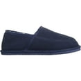 thumbnail image 4 of Snugrugs Men's Suede Full Slipper with Wool Lining and Lightweight Sole - Navy - US 11, 4 of 7