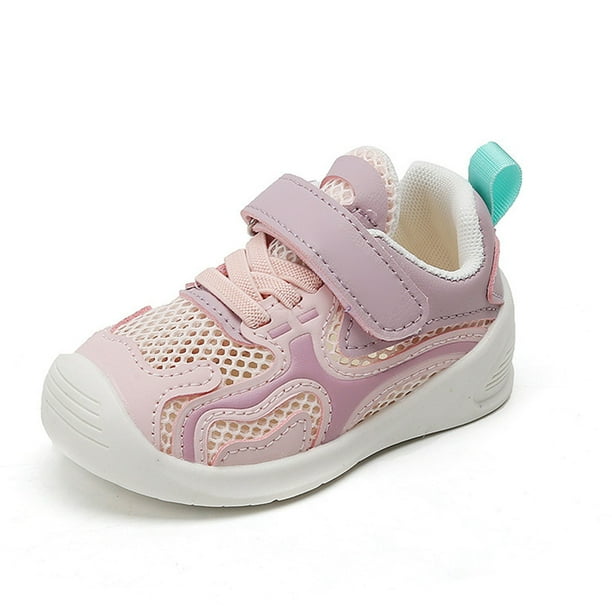 Toddler Girl Sneakers Blue Sneakers Girls Sneakers Girls Soft Sole Casual Shoes Spring Summer New Baby Hollowed Out Mesh Surface Function Shoes