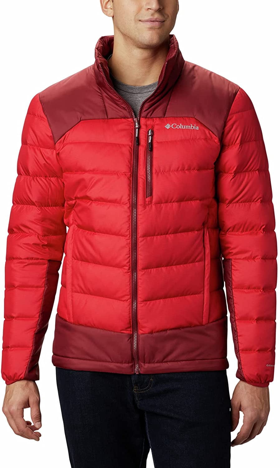 Columbia Mens Autumn Park Down Jacket Mountain Red/Red Jasper