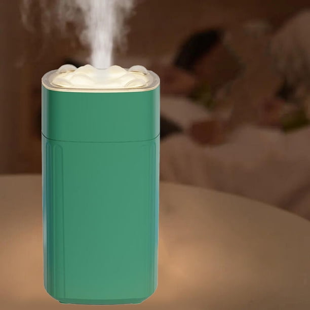 Difusor de aceite esencial humidificador de nieb fría portátil de 350 ml ambientador de aire aromaterapia de bajo ruido pa Verde Baoblaze Mini humidificador portátil